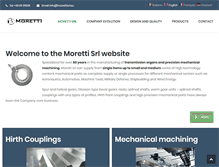 Tablet Screenshot of morettisrl.eu